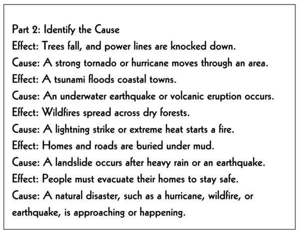 Cause and Effect 3rd-6th Grade Worksheet | Natural Disasters Activities - Image 5